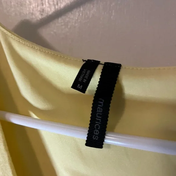 Maurices Light Yellow Sleeveless Blouse - Picture 2 of 4